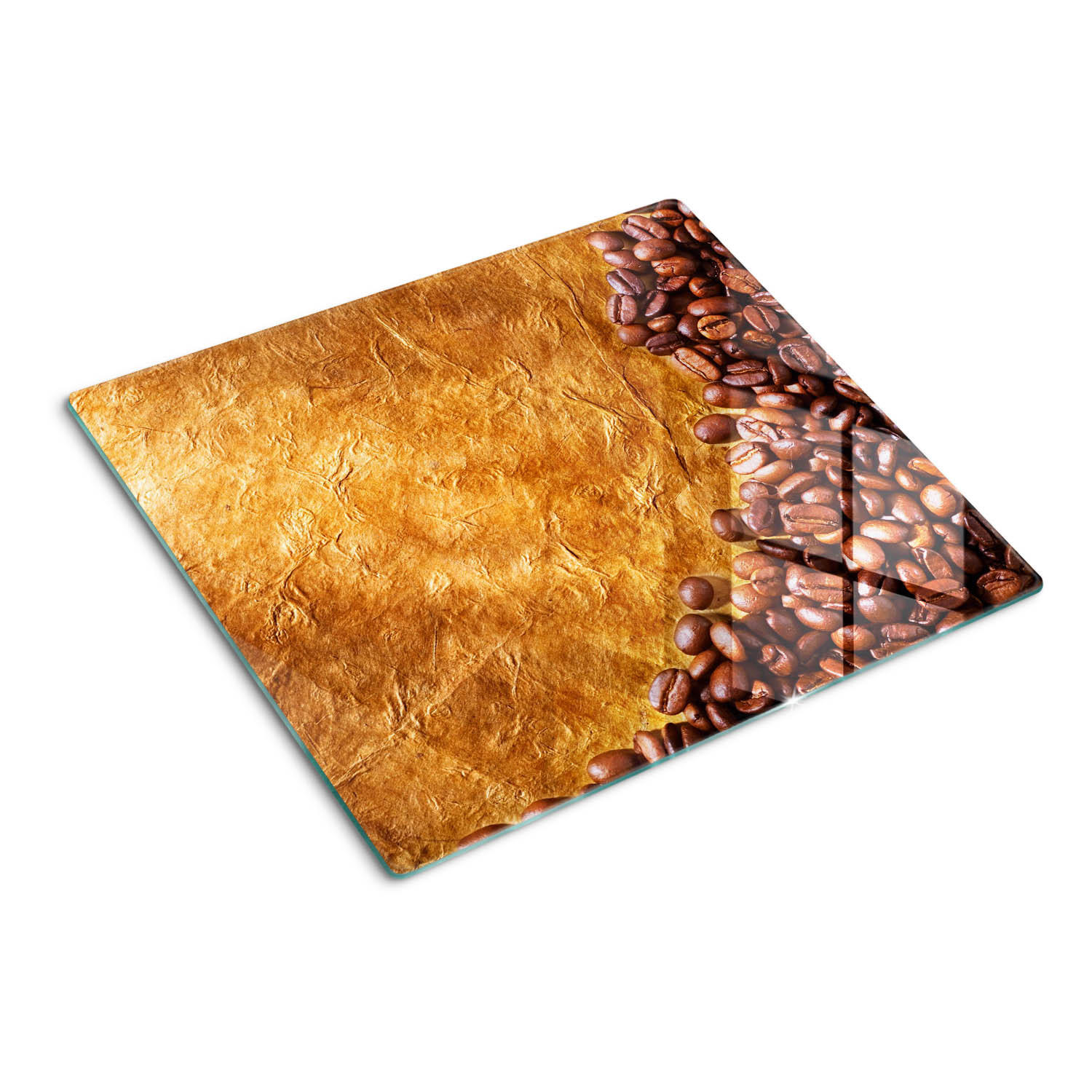 GLASPLATTE 60x52 cm Kaffeebohnen - Braun, Glas (60/0.4/52cm) - TULUP