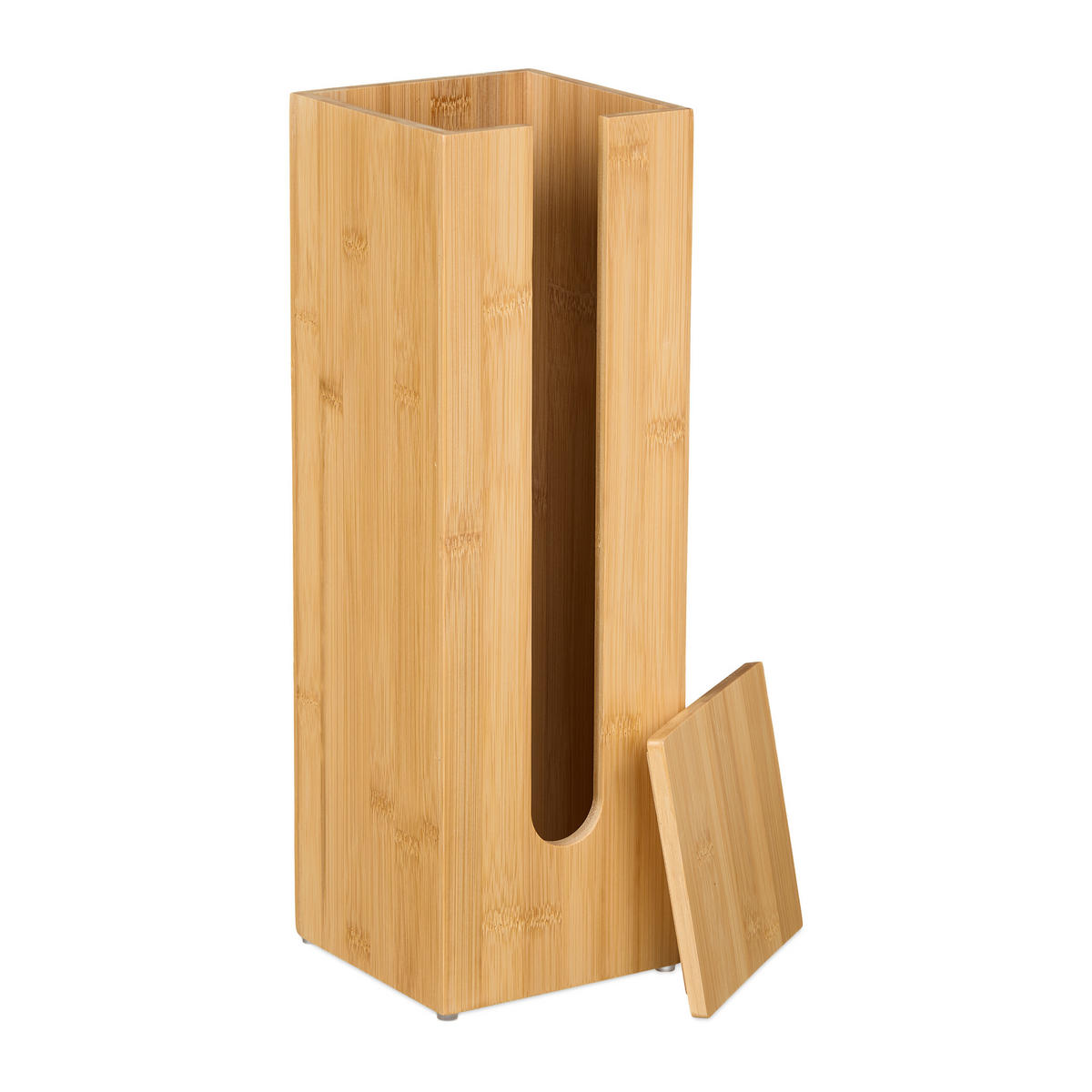 TOILETTENPAPIER-AUFBEWAHRUNG - Hellbraun, Holz (13.5/42/13.5cm) - Relaxdays