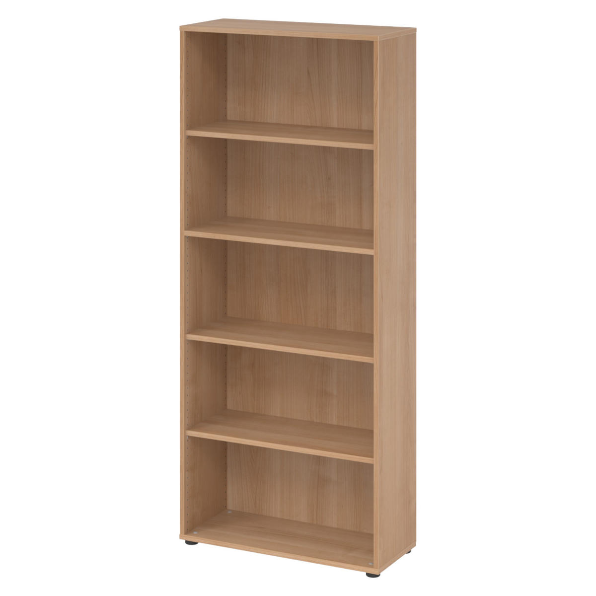 REGAL - 5 Ordnerhöhen 33/80/188 cm in Nussbaumfarben - Nussbaumfarben, Holzwerkstoff (80/188/33cm) - bümö