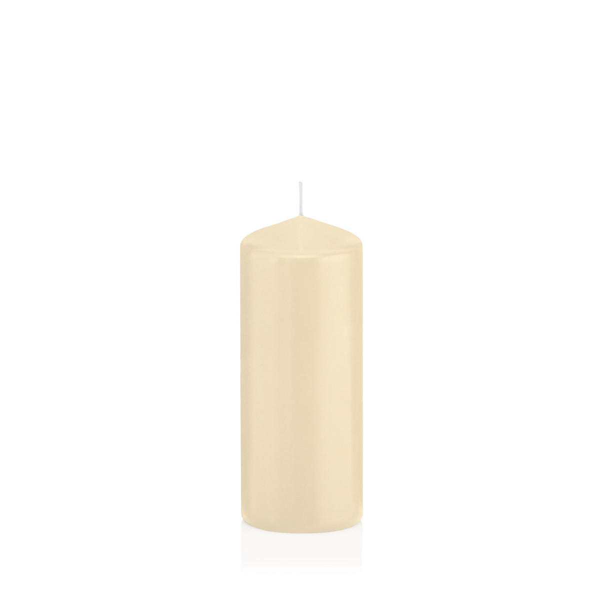 STUMPENKERZEN Ø 58 x 185 mm, Bisquit, 16 Stück - Beige, Paraffin (6/18.5cm) - Wiedemann Kerzen