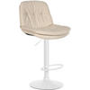 BARHOCKER Stoff creme - Creme/Schwarz, Textil (46/92/54cm) - CLP