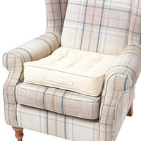 SITZKISSEN creme 50/50/10 cm – Sesselkissen, Baumwolle - Creme, Textil (50/50/10cm) - Homescapes