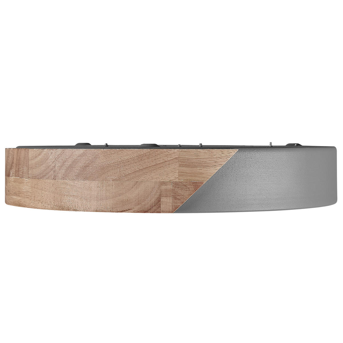 DECKENLEUCHTE Pattani 31/31/5 cm - Grau, Metall (31/31/5cm) - Beliani
