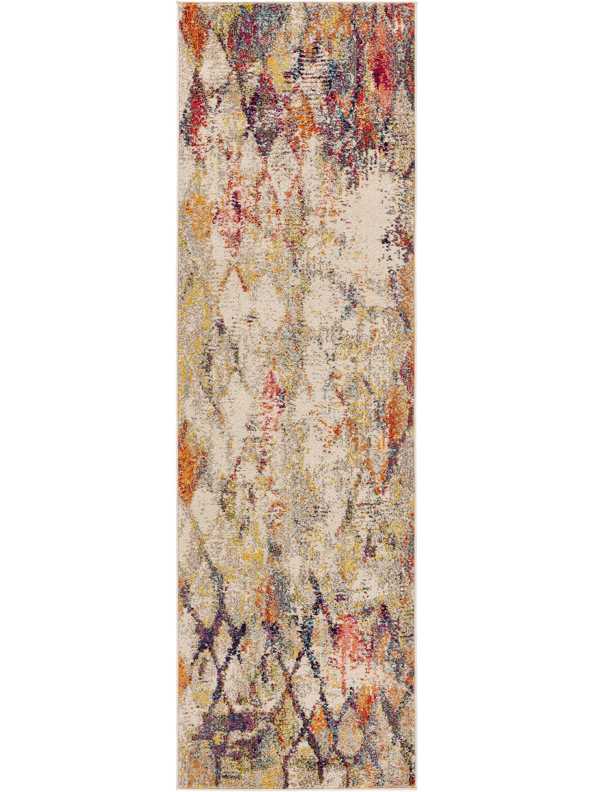 LÄUFER Casa Beige/Multicolor 70x240 cm - Beige, Textil (70/240cm) - benuta Nest