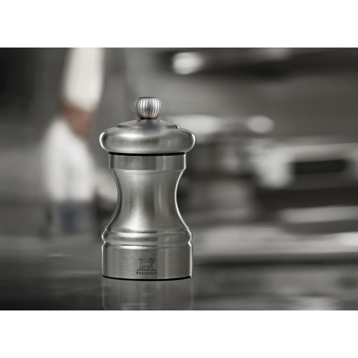SALZMÜHLE Bistro Chef 10cm Edelstahl Stahlmahlwerk - Grau, Metall (5/10/5cm) - PEUGEOT