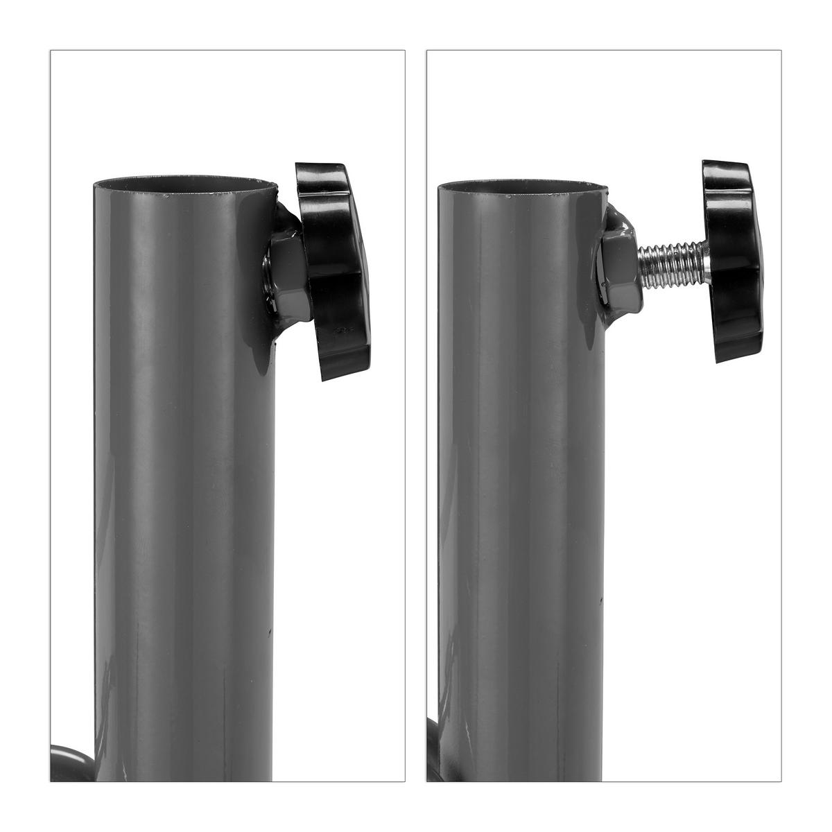 TRÁVNÍKOVÁ hrot - šedá, kov/plast (13/32/3cm) - Relaxdays