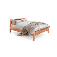MASSIVHOLZBETT ELIAS MIT POLSTERKOPFTEIL 80x200 Kernbuche - Kernbuche, Holz (80/200cm) - byoak