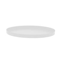 DEKOTABLETT Levi rund aus Eisen in Weiß Ø34 cm - Weiß, Metall (2cm) - LaLe Living
