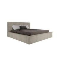 POLSTERBETT SANA 180x200cm, ohne Matratze, beige - Beige, Holz (180/200cm) - Homesy