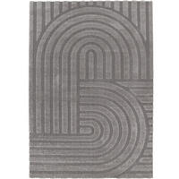 MODERNER TEPPICH 160/230 cm Meran - Grau, Textil (160/230cm) - Steffensmeier