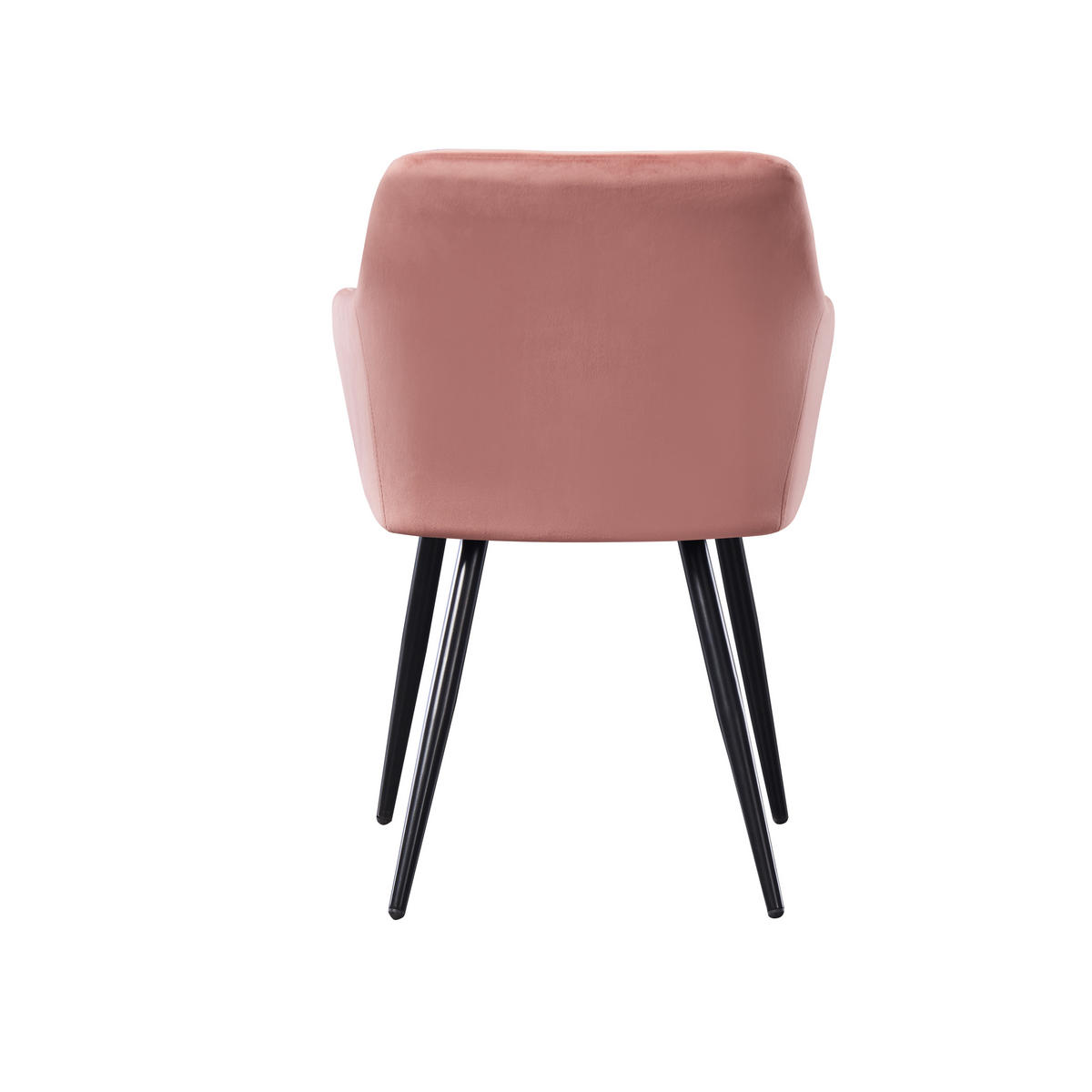 ESSZIMMERSTUHL Samt 4-teilig Rosa - Pink, Metall (55/82/59cm) - Life Interiors