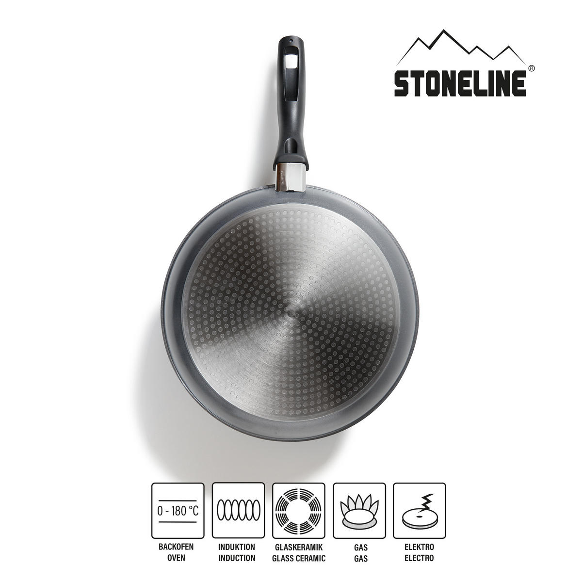 BRATPFANNE 28cm - Grau, Metall (28cm) - Stoneline