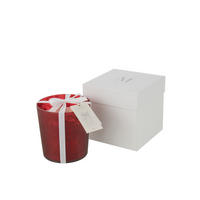 DUFTKERZE M-CHIC - Glas - Rot - M - 80 Std. - Rot, Glas (15.5/15.5cm) - J-Line
