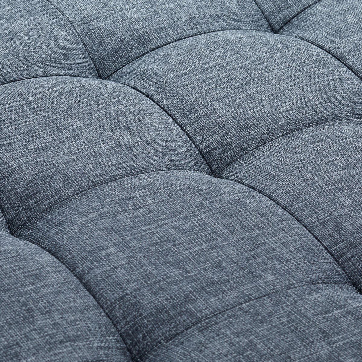 SITZHOCKER - Anthrazit, Holzwerkstoff/Textil (38/38/38cm) - Relaxdays