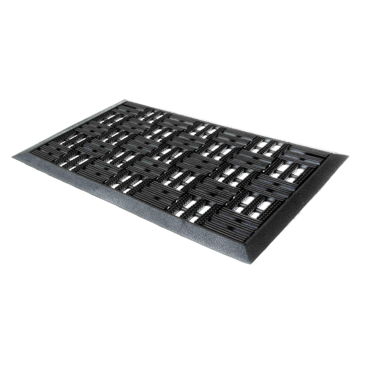 FUSSMATTE FÜR AUßEN DYNAMIC 2ER SET - Schwarz, Textil (45/75cm) - Astra