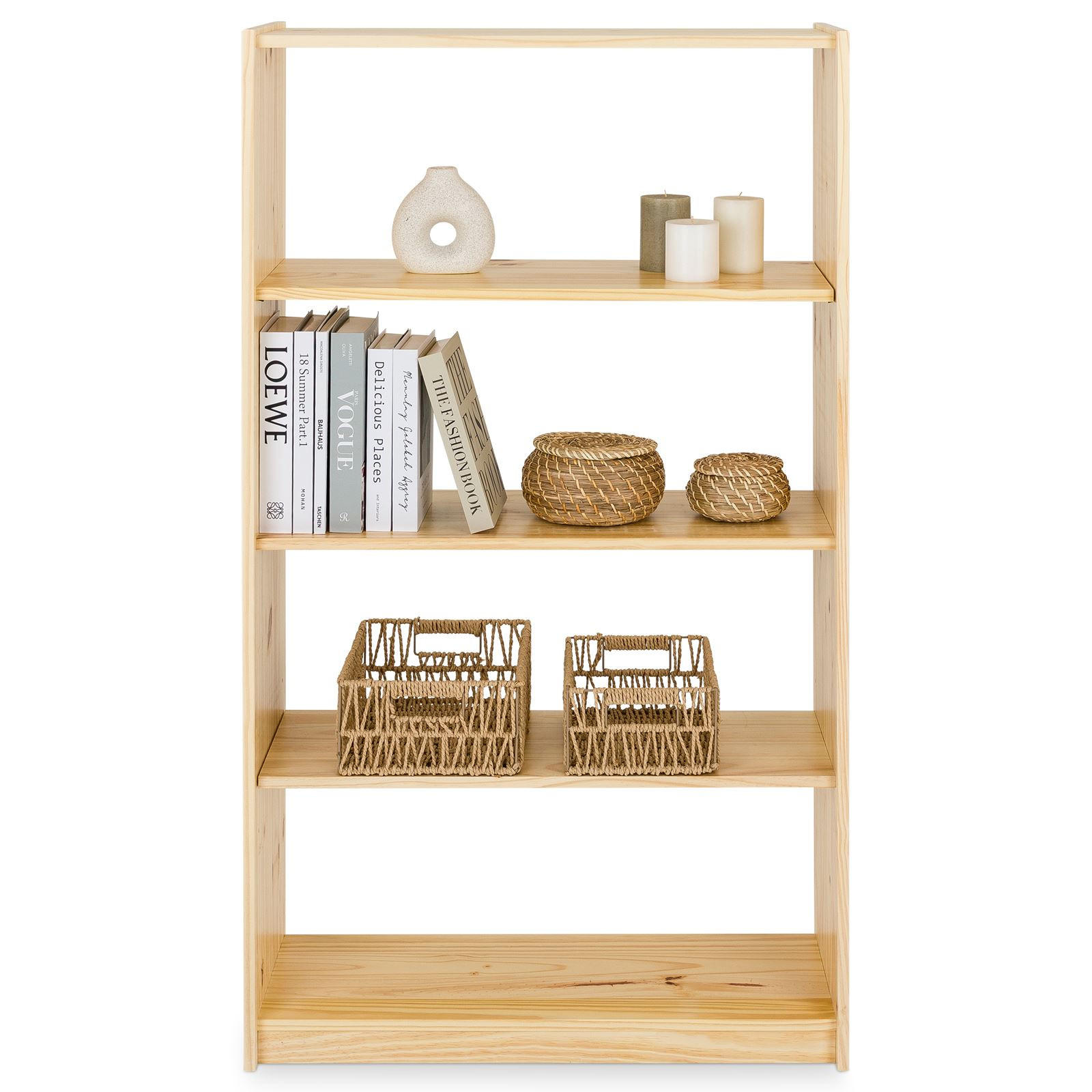 STANDREGAL STANDREGAL natur - Naturfarben, Holz (80/136/30cm) - IDIMEX