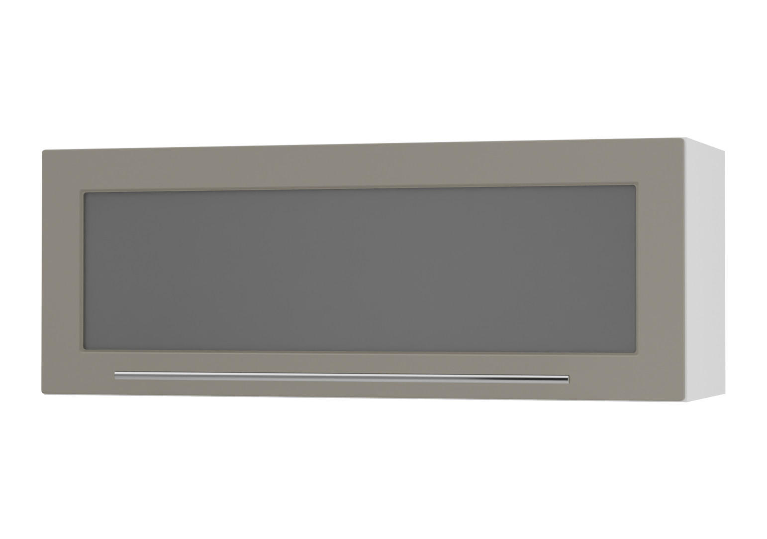 KÜCHENHÄNGESCHRANK Kvantum W4BS/90-AV Beige Matt / Weiß Matt 90 / 32,5 / 36cm - Beige/Weiß, Holz/Holzwerkstoff (90/36/32.5cm) - Feldmann-Wohnen