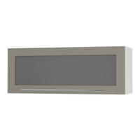 KÜCHENHÄNGESCHRANK Kvantum W4BS/90-AV Beige Matt / Weiß Matt 90 / 32,5 / 36cm - Beige/Weiß, Holz/Holzwerkstoff (90/36/32.5cm) - Feldmann-Wohnen