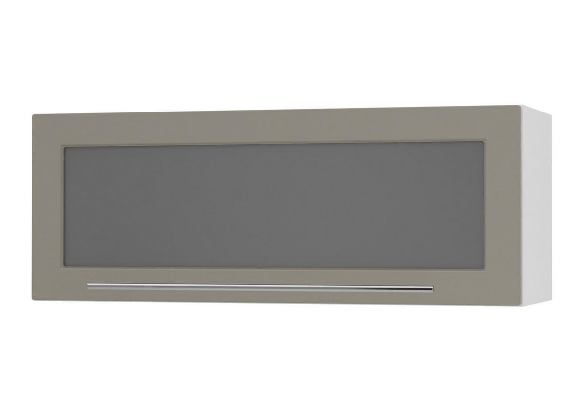 KÜCHENHÄNGESCHRANK Kvantum W4BS/90-AV Beige Matt / Weiß Matt 90 / 32,5 / 36cm - Beige/Weiß, Holz/Holzwerkstoff (90/36/32.5cm) - Feldmann-Wohnen