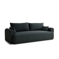 SOFA MIT SCHLAFFUNKTION Toluca Türkis Webstoff - Türkis/Schwarz, Holz/Holzwerkstoff (247/69/104cm) - Maison de Reve