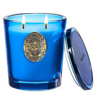 DUFTKERZE Sommernacht 560g 2-Docht Sojawachs 110 Stunden Brenndauer - Blau, Paraffin (10cm)