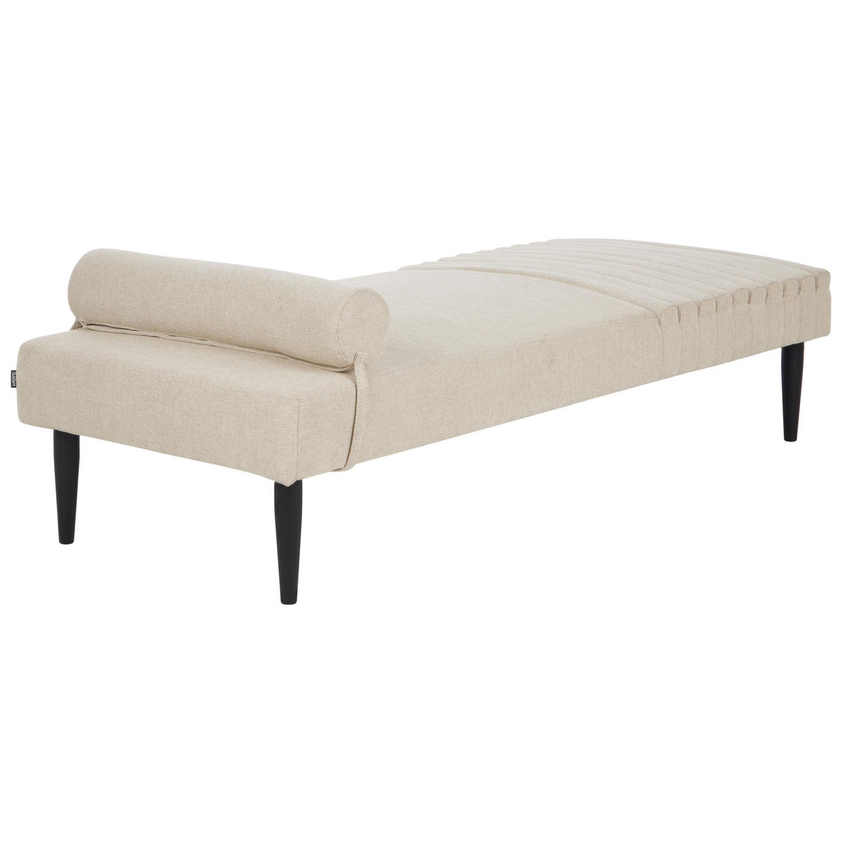 ČALOUNĚNÉ LEHÁTKO CHAISE LONGUE Látka Béžové Mauriac - béžová, textil (74/40/180cm) - Beliani