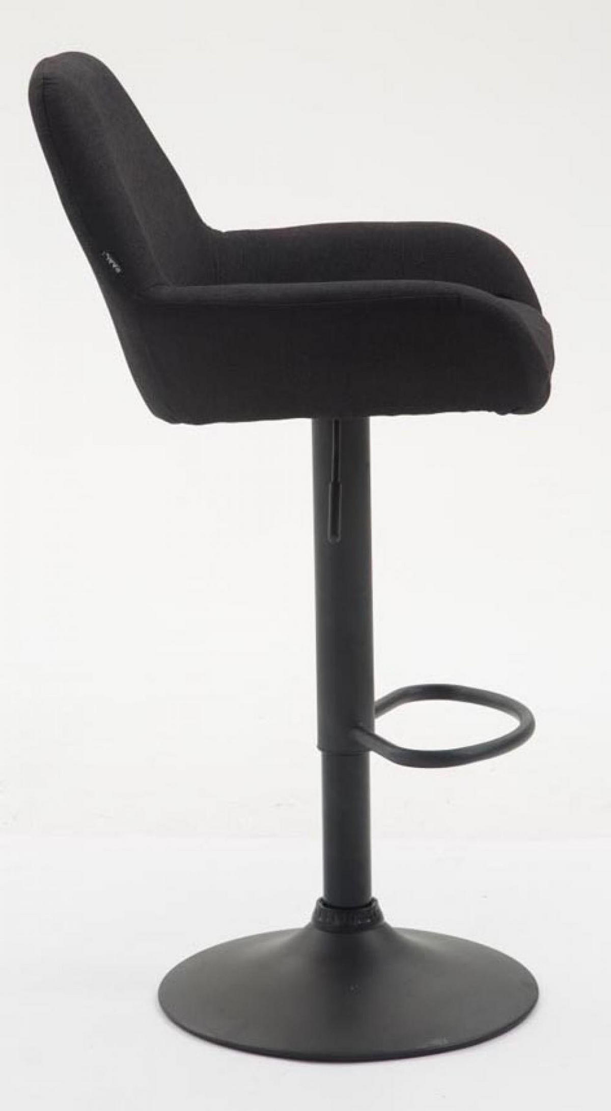 BARHOCKER Stoff schwarz - Schwarz, Textil/Metall (51/89/52cm) - CLP
