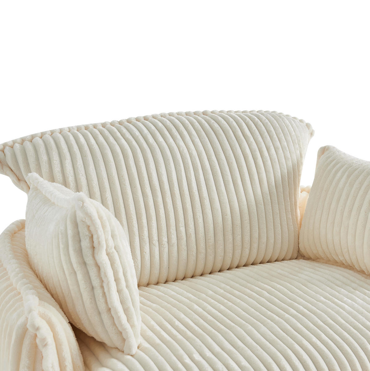 SOFA-SESSEL mit Hocker 115 x 89 x 77 cm Beige 2-tlg. - Beige, Kunststoff (89/77/115cm) - Meubliv