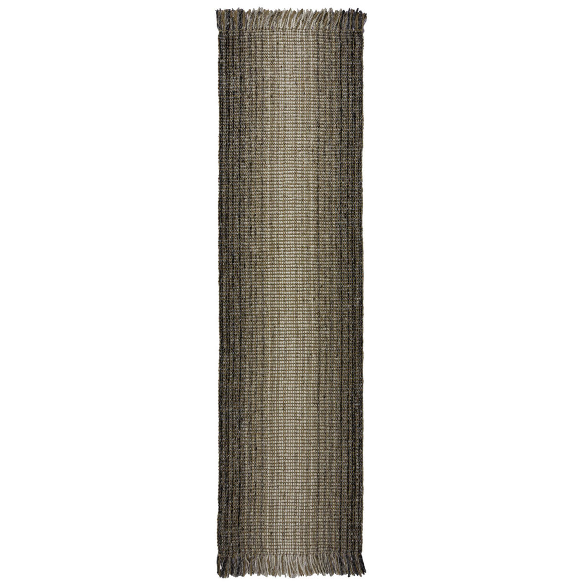 TEPPICH Jute-Wolle-Mix, handgewebt WEAVER, Grau 60x230 cm - Grau, Textil (60/230cm) - KADIMA DESIGN