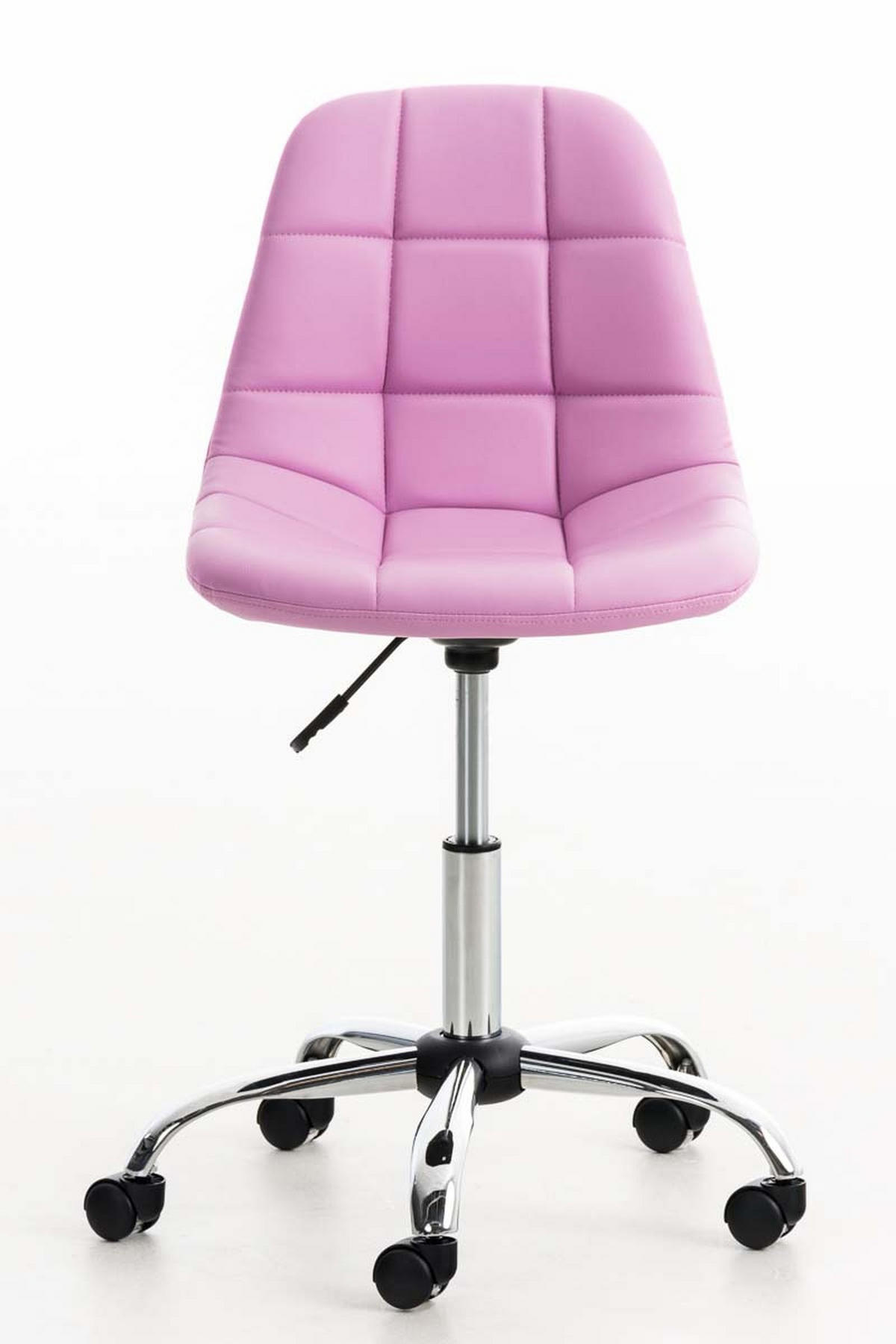 BÜROSTUHL Emily, Kunstleder Pink - Rosa, Textil/Metall (55/91/55cm) - TPFLiving