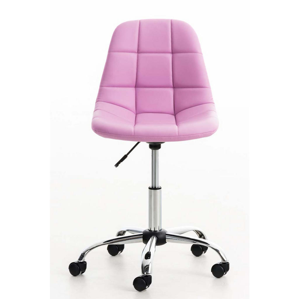Thumbnail - TPFLiving Bürostuhl, Rosa, Textil, 55x91x55 cm, Arbeitszimmer, Bürostühle, Drehstühle