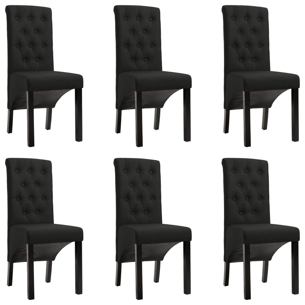 Deluke Esszimmerstühle Schwarz 126x95x57 cm