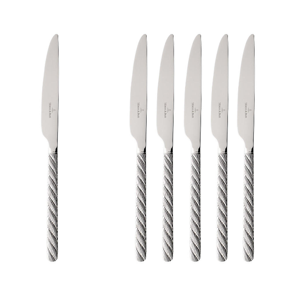 TAFELMESSER Montauk silber 237 mm 6er Set - Silberfarben, Metall (24cm) - Villeroy & Boch