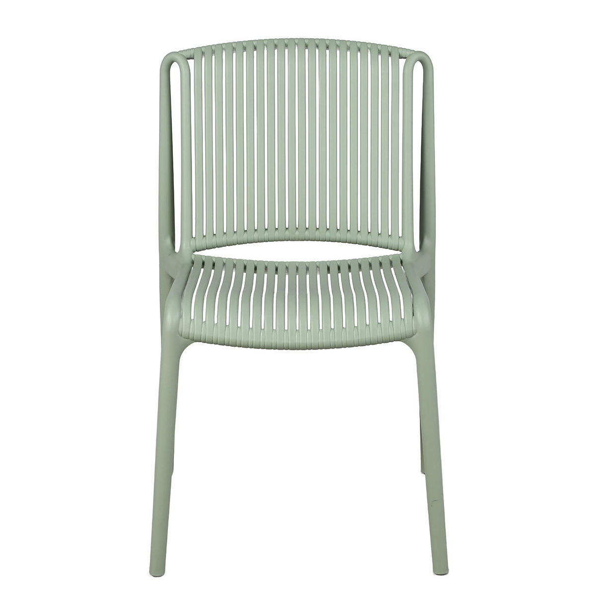 GARTENSTUHL - 2er-Set - Polypropylen - Salbeigrün, Kunststoff (53/83/56cm) - home24