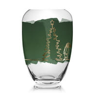 VASE Christmas Classic, Glas, Bunt, 30 cm - Multicolor, Glas (30cm) - Goebel