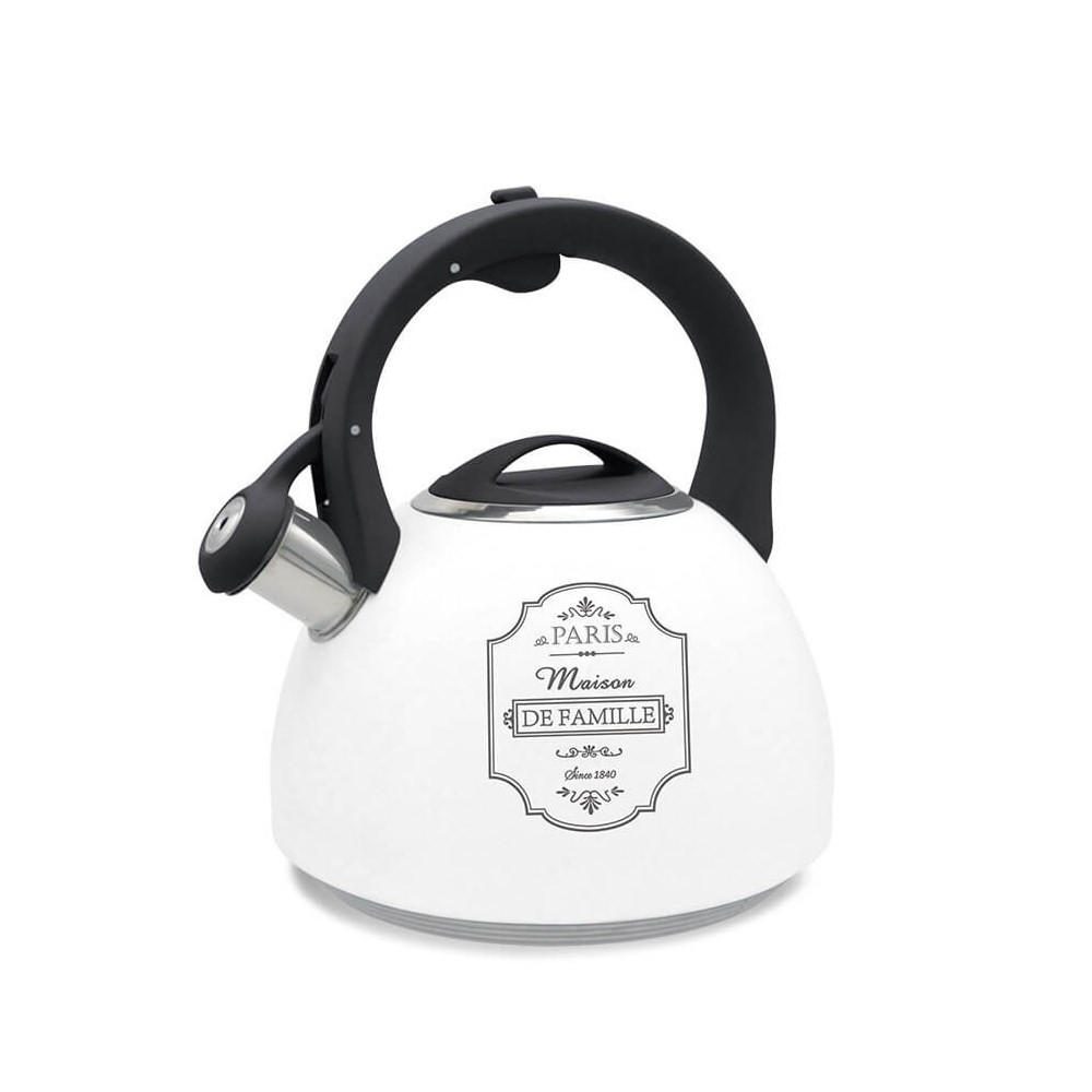 WASSERKESSEL Weiß 20/20/23 cm MR1324 - Weiß, Metall (20cm) - Maestro 