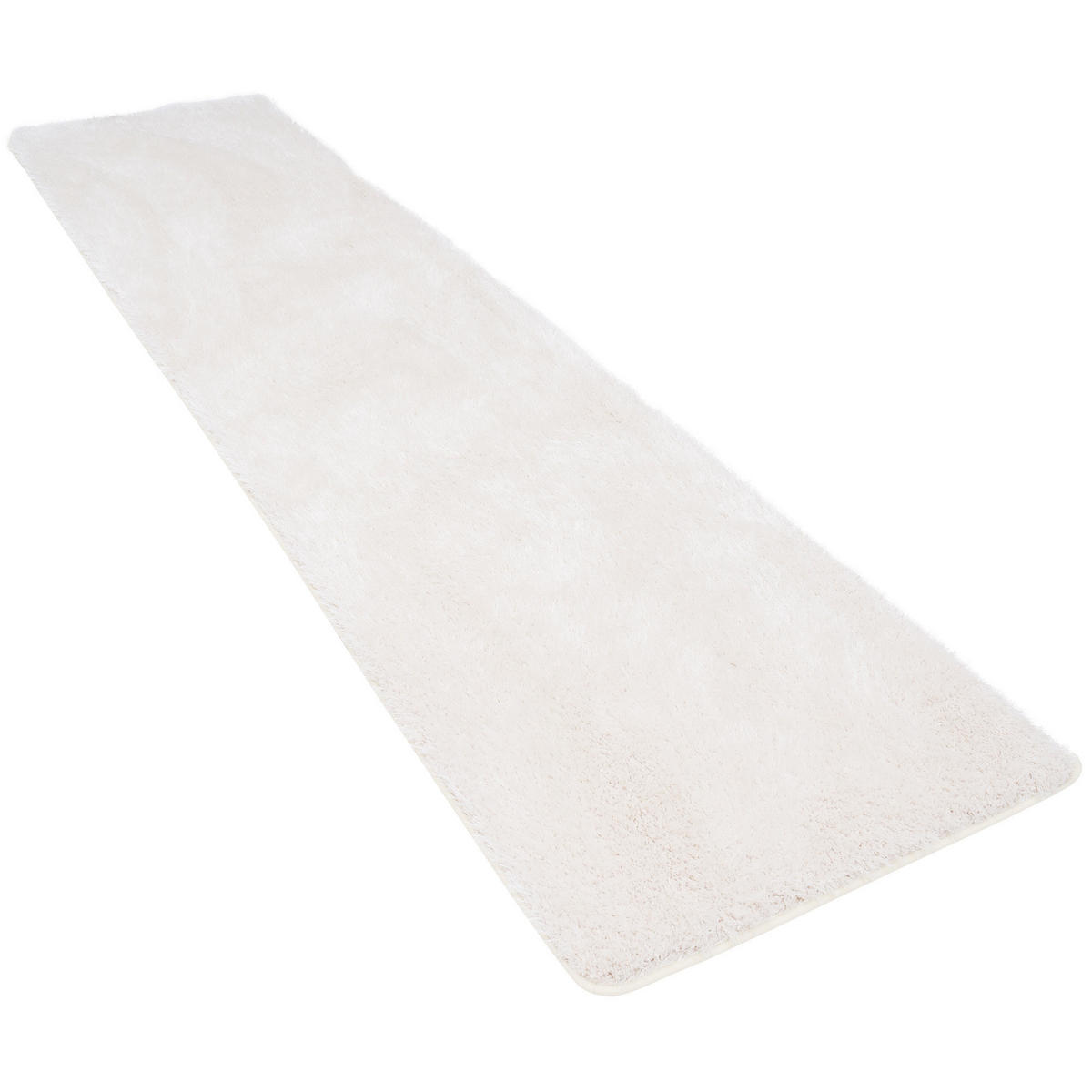 HOCHFLOR SHAGGY TEPPICH FEELING MIX LÄUFER - Weiß, Textil (100/100cm) - Snapstyle