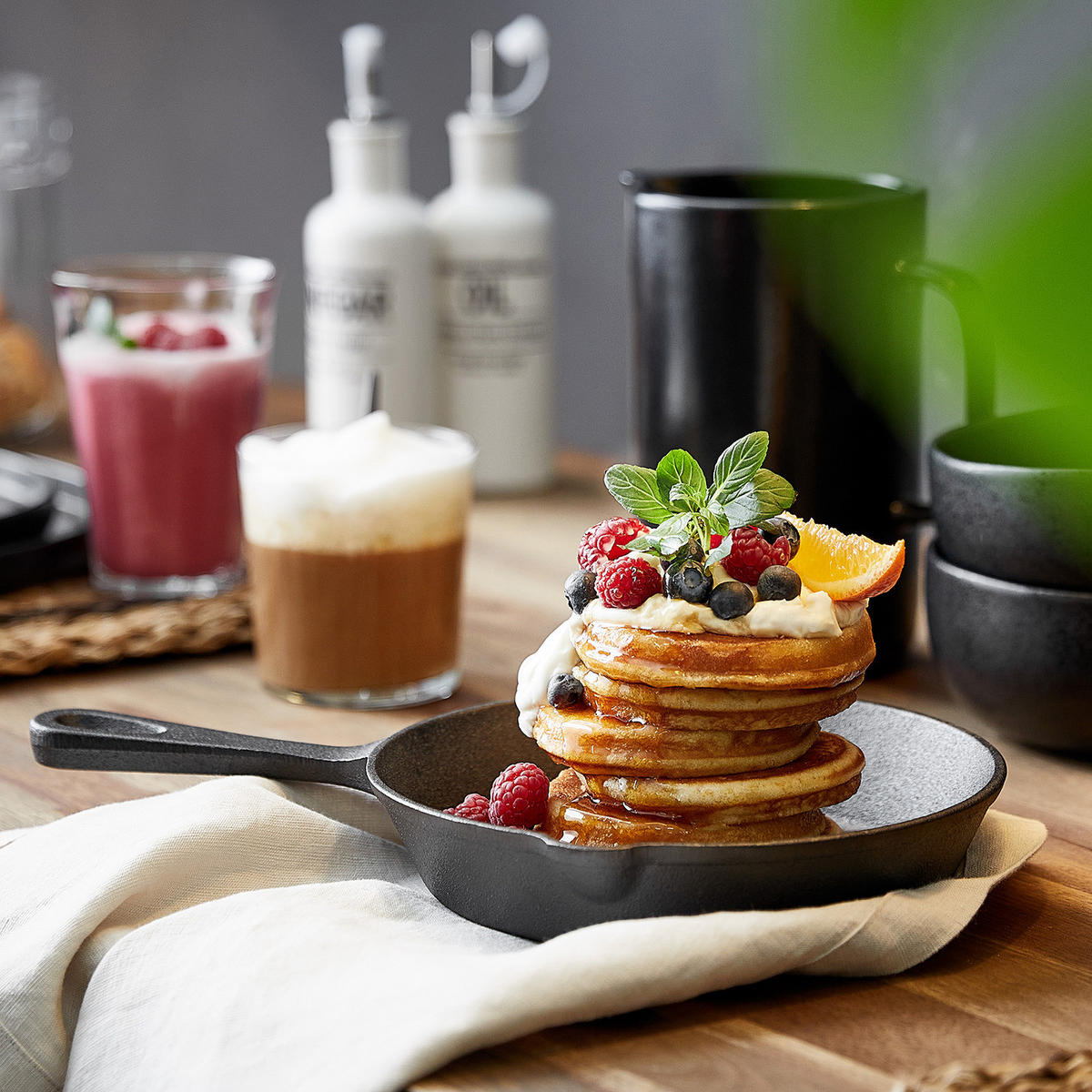 PFANNE (4er Set) Shakshuka - Schwarz, Metall (32/21/4cm) - Butlers