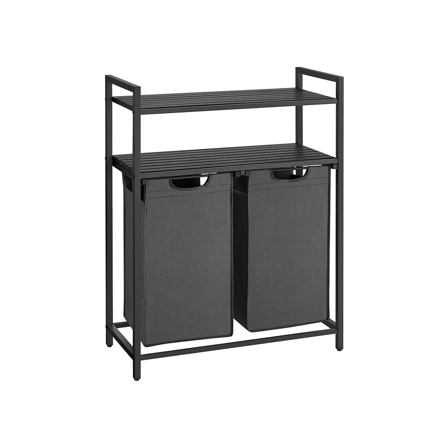 Hansiro Wäschekorb Grau 33x92x73 cm