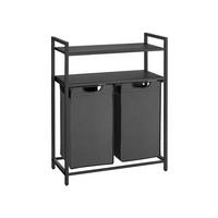 WÄSCHEKORB ABU DHABI - Grau, Metall (33/92/73cm) - Hansiro