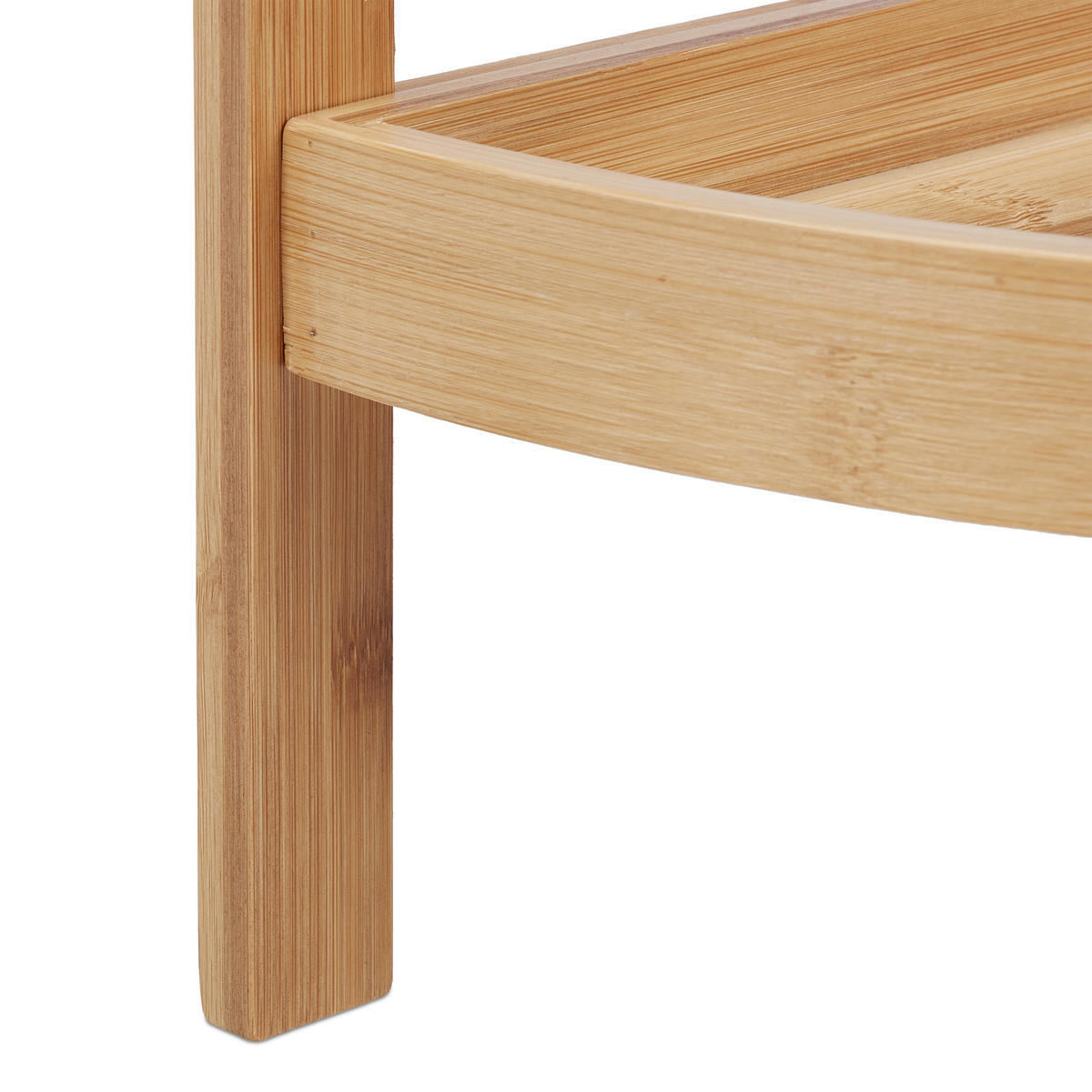 ECKREGAL - Hellbraun, Holz (36.5/90/26cm) - Relaxdays