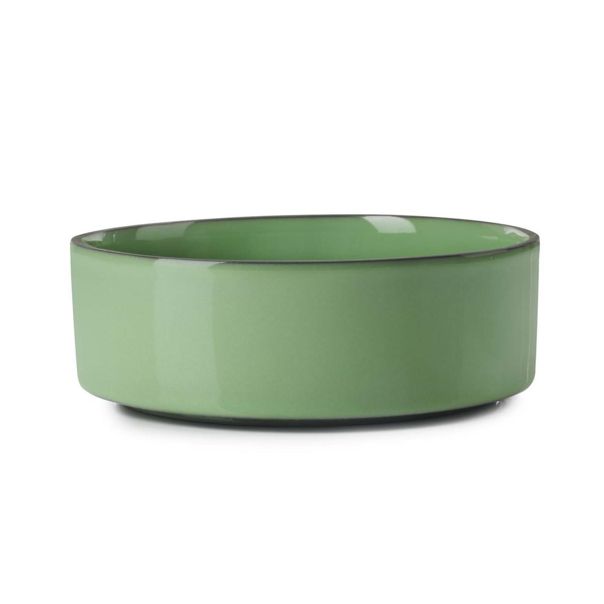 SCHALE / TELLER CARACTERE 14 cm Minze - Mintgrün, Keramik (14cm) - Revol Porcelaine France