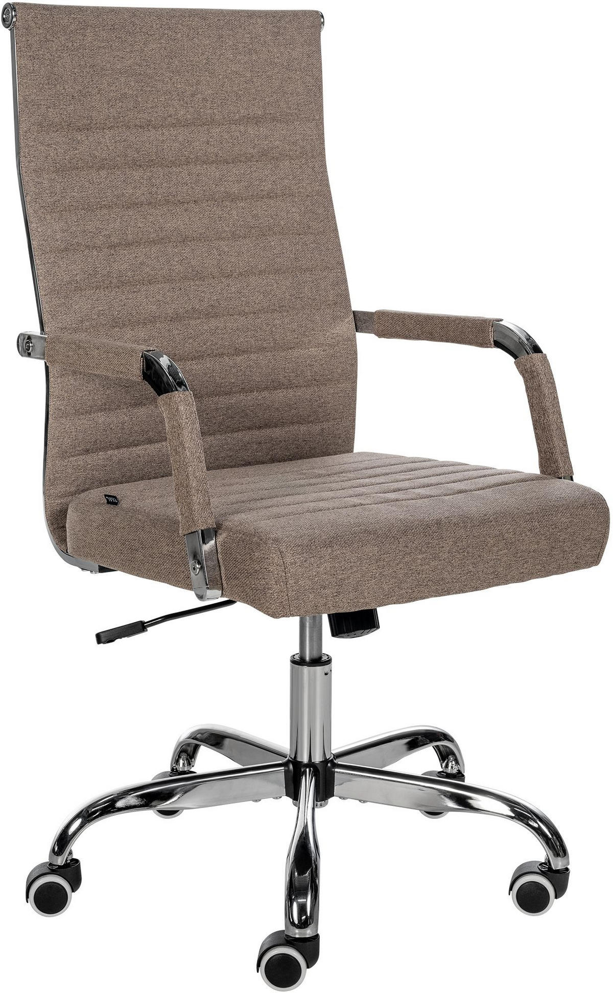 DREHSTUHL Stoff taupe - Taupe, Textil/Metall (51/98/63cm) - CLP