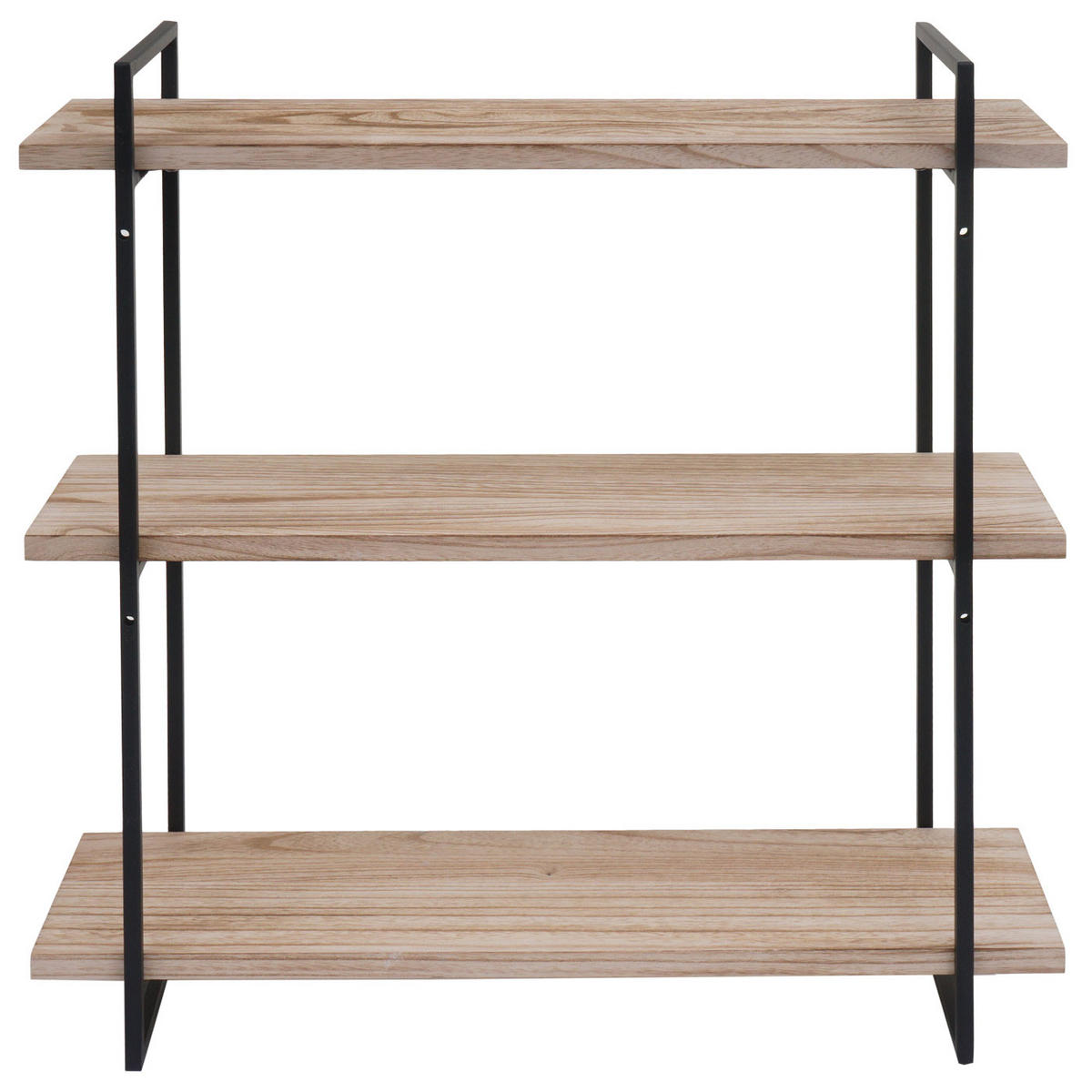 WANDREGAL Braun, Schwarz - Schwarz/Braun, Holz (60/60/18cm) - MCW