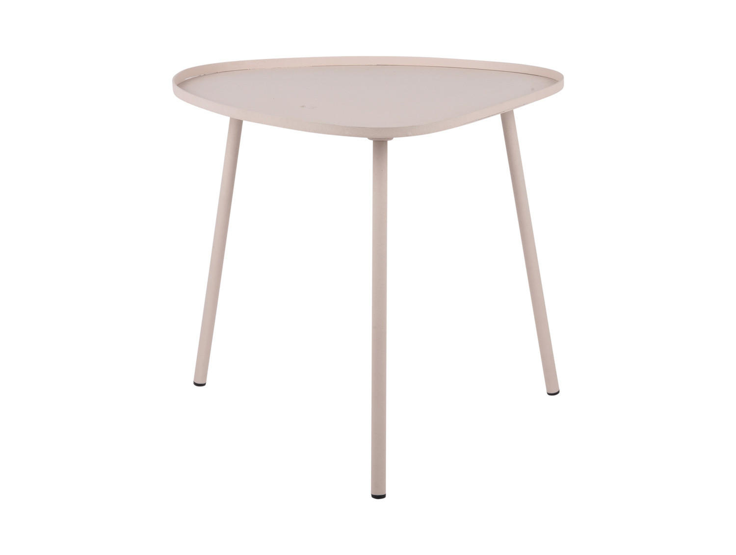 BEISTELLTISCH aus Metall Boaz Beige 44/44/43 cm - Grau, Metall (44/44/43cm) - Leitmotiv
