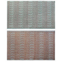 TEPPICH Blau grün Araber (160 x 230 x 0,4 cm) (2 Stück) - Multicolor, Textil (160/230cm) - DKD Home Decor