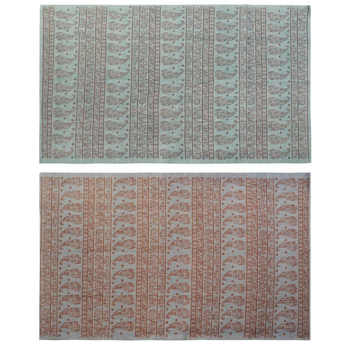TEPPICH Blau grün Araber (160 x 230 x 0,4 cm) (2 Stück) - Multicolor, Textil (160/230cm) - DKD Home Decor