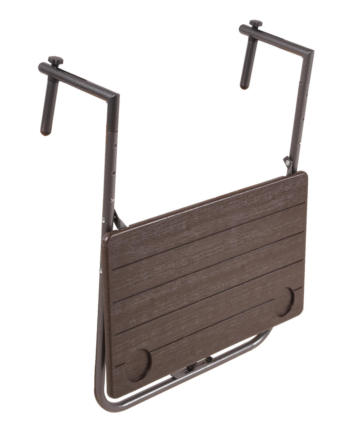 BALKONTISCH Konni Holz-Optik Gartentisch - Braun, Kunststoff (59.5/35/83.5cm) - DELUKE