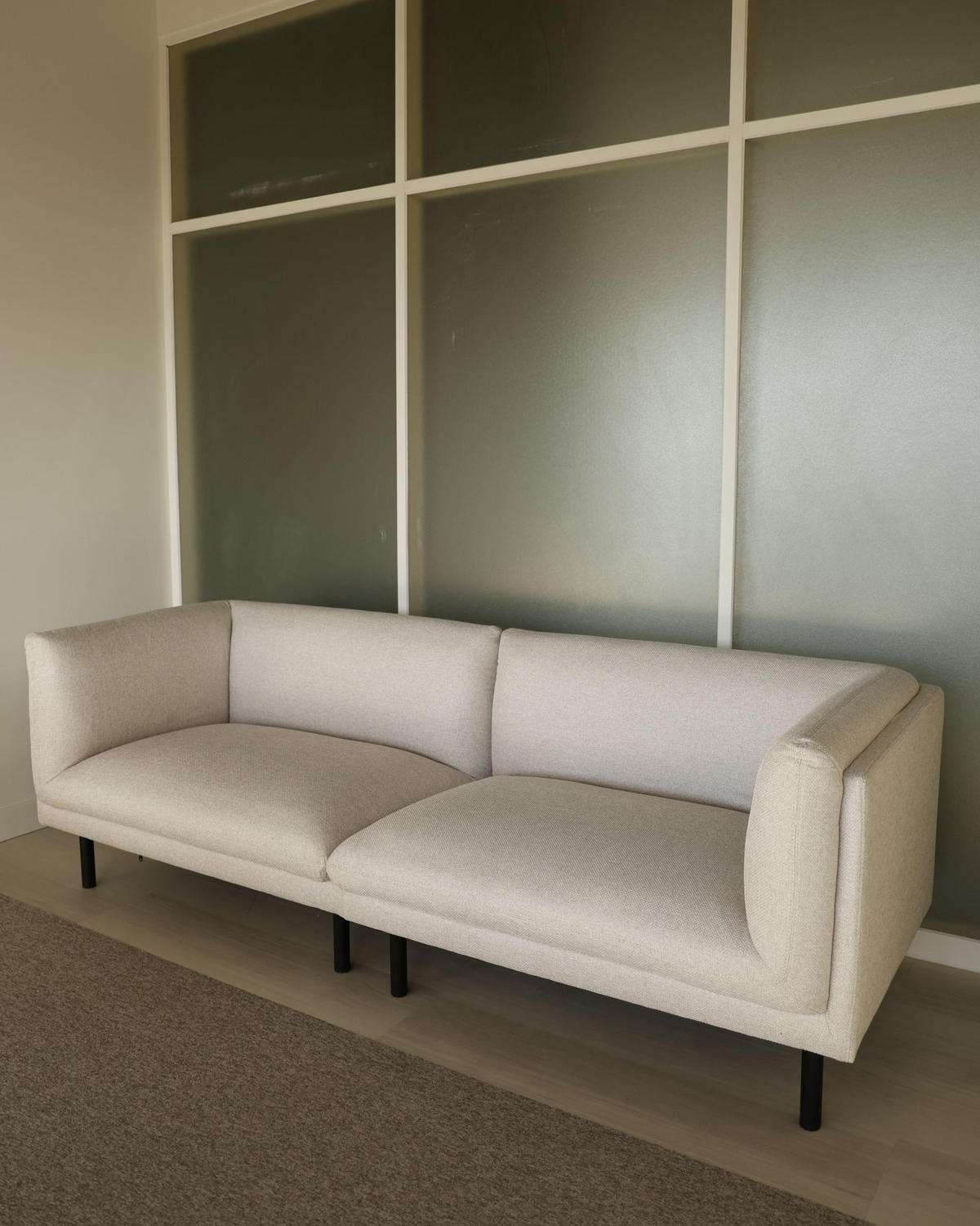POHOVKA 3-místná Látka Světle béžová Vorgod - béžová, textil (221/76/84cm) - Beliani