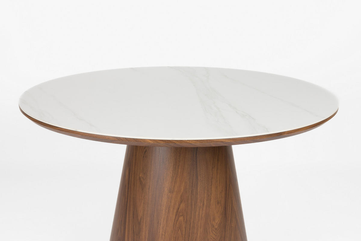 ESSTISCH Almira - Braun - 115/115/77 cm - Braun, Stein (115/115/77cm) - Novel